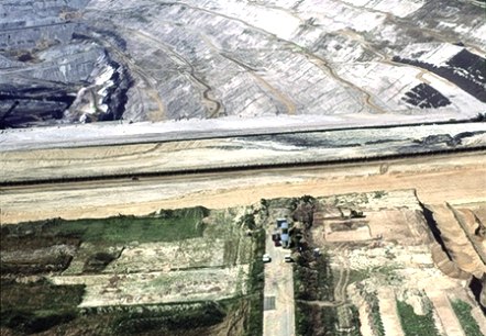 Via Belgica im Tagebau Hambach, © Unbekannt Via Belgica im Tagebau Hambach, © Unbekannt