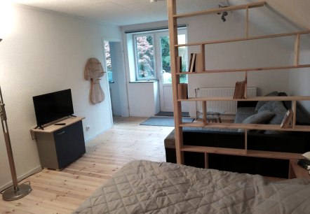 Wohn- und Schlafbereich, © Ferienwohnung An der alten Eiche Wohn- und Schlafbereich, © Ferienwohnung An der alten Eiche