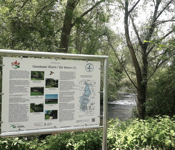 WasserWeg Informationstafel Wurm, © NaturFreunde NRW