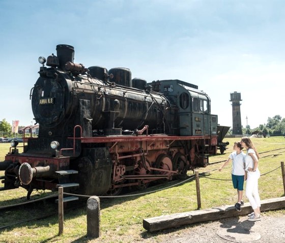 Locomotive in the outdoor area of the Energeticon, © Dominik Ketz