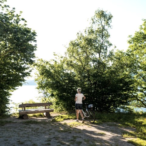Radfahrer am Rursee, © StädteRegion Aachen