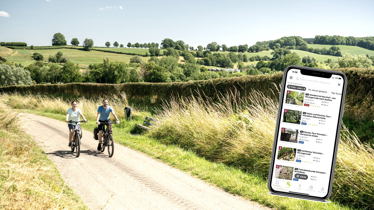 Touren-App Radfahrer, © StädteRegion Aachen; Foto: Dominik Ketz