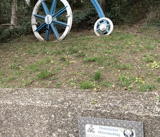 Denkmal für eine kuriose Radsportvereinsgründung, © StädteRegion Aachen