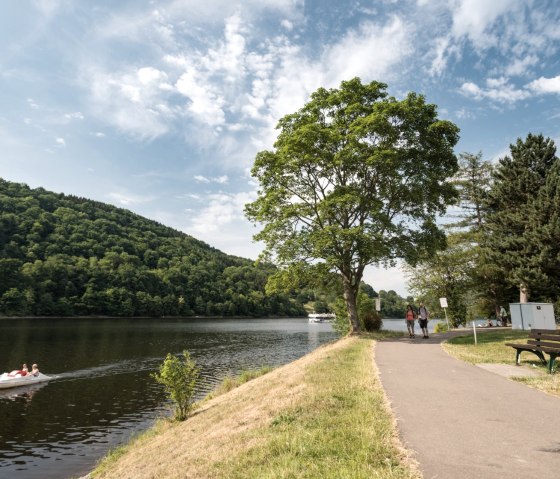 Am Ufer von Einruhr am RurUfer-Radweg, © Eifel Tourismus GmbH/D. Ketz