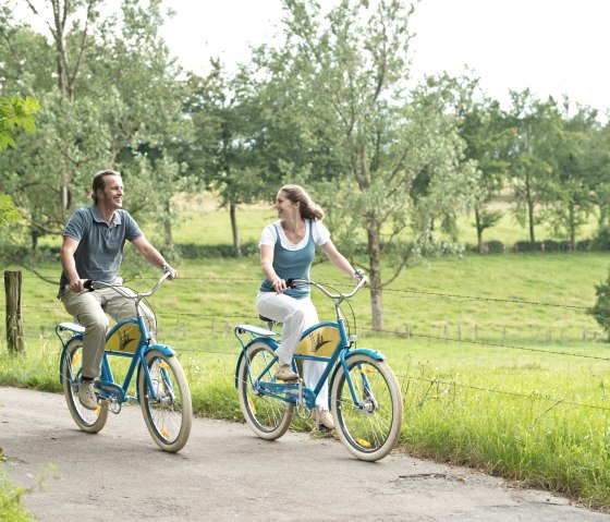 Radfahrer auf der Vennbahn, © StädteRegion Aachen