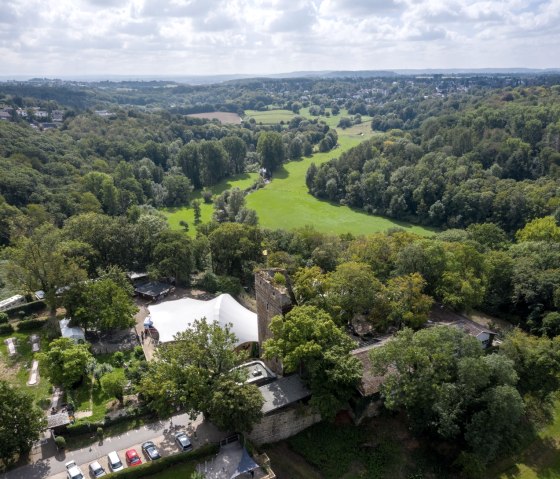 Drohnenaufnahme Burg Wilhelmstein, © StädteRegion Aachen