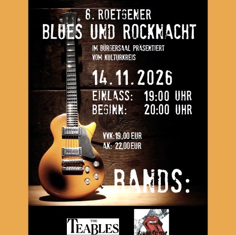 Rocck and blues night, © Kulturkreis der Gemeinde Roetgen e.V.