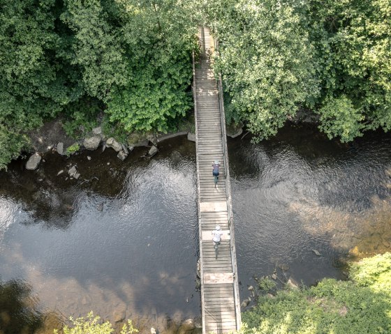 Gravelbiker Rur bei Monschau, © StädteRegion Aachen