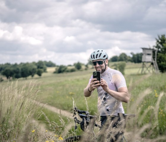 Gravelbiker Höhenlage bei Kesternich, © StädteRegion Aachen