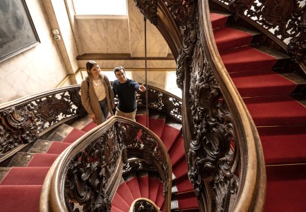 Treppe im Roten Haus, © Dominik Ketz