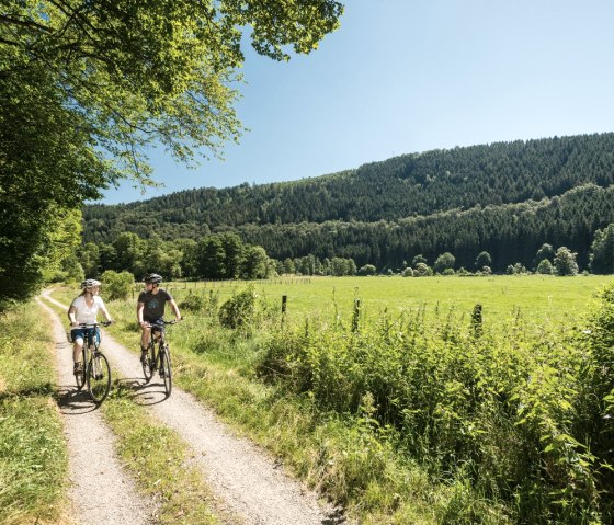 Radfahrer im Rurtal, © StädteRegion Aachen