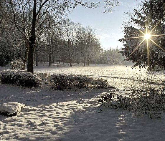 Winterstimmung im Freizeitpark Niederzier, © W. Wennmacher