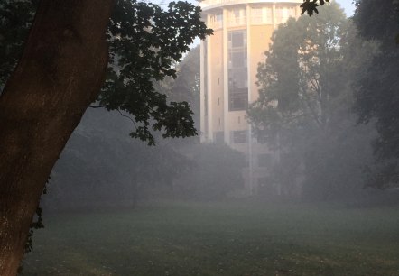 Wasserturm im Nebel, © aachen tourist service e.v.