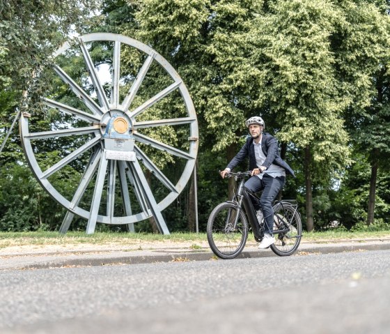 Radfahrer auf dem Bahntrassenradweg, © StädteRegion Aachen