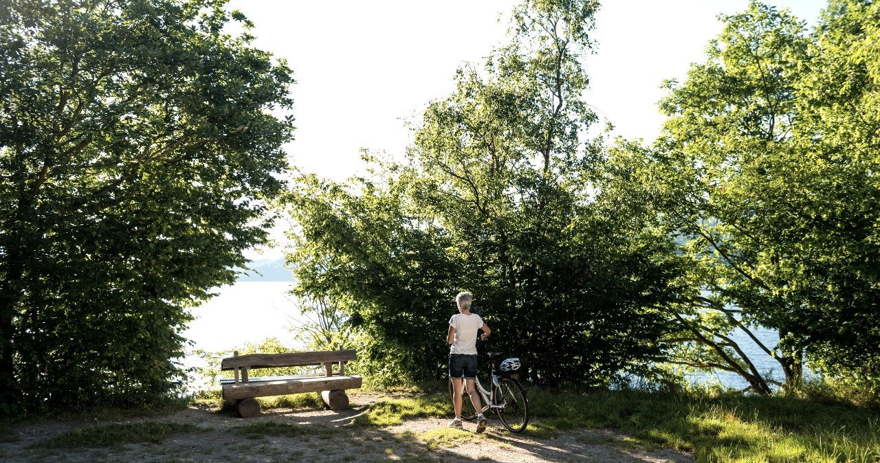 Radfahrer am Rursee, © StädteRegion Aachen