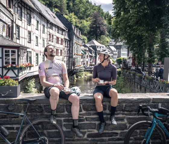 Gravelbiker in Monschau, © StädteRegion Aachen