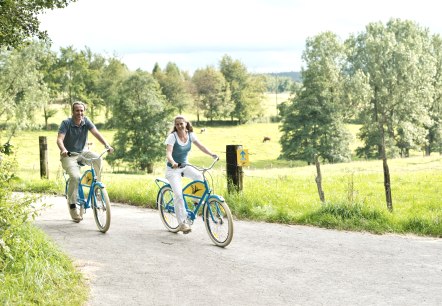 Radfahrer im Monschauer Heckenland, © vennbahn.eu