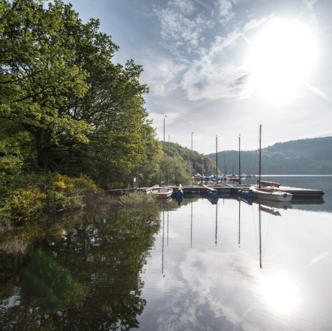 Boote am Rursee, © StädteRegion Aachen