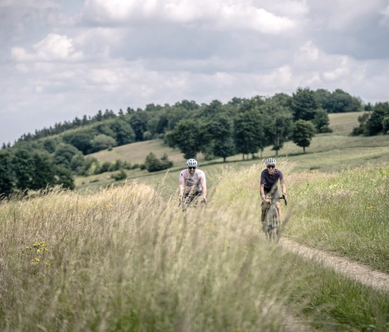 Gravelbiker Höhenlage bei Kesternich, © StädteRegion Aachen
