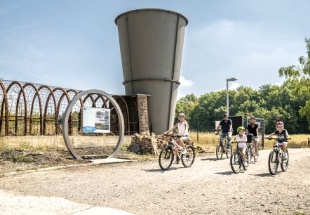 Fahrradfahrer am Grube Adolf Park, © StädteRegion Aachen