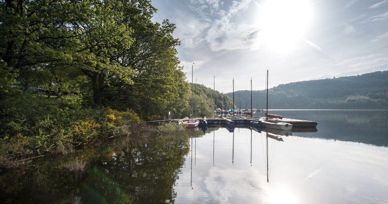 Boote am Rursee, © StädteRegion Aachen