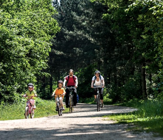 Radfaher auf der Via Belgica, © Unbekannt