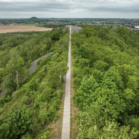 auf schmalem Weg zur Aussichtsplattform, © StädteRegion Aachen