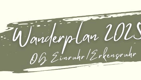 Wanderplan 2025, © Eifelverein OG Einruhr / Erkensruhr