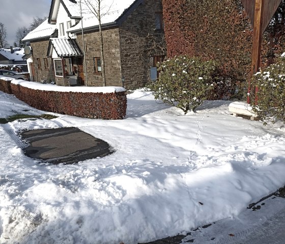 Straßenfront Winter