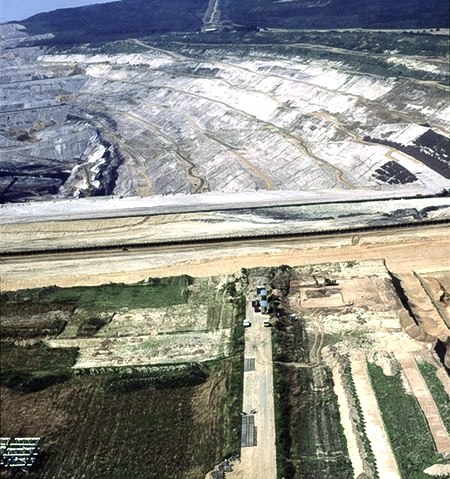 Via Belgica in the Hambach opencast mine, © Unbekannt