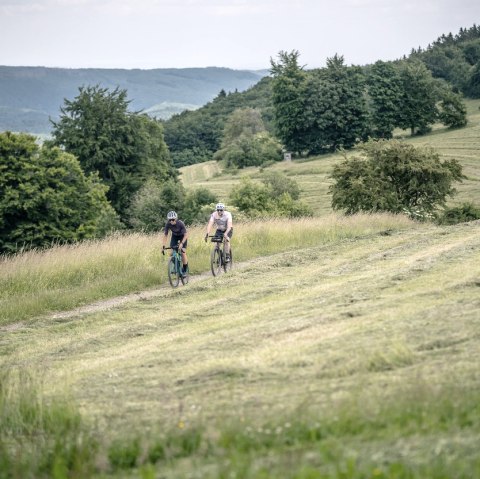 Gravelbiker Höhenlage bei Kesternich, © StädteRegion Aachen