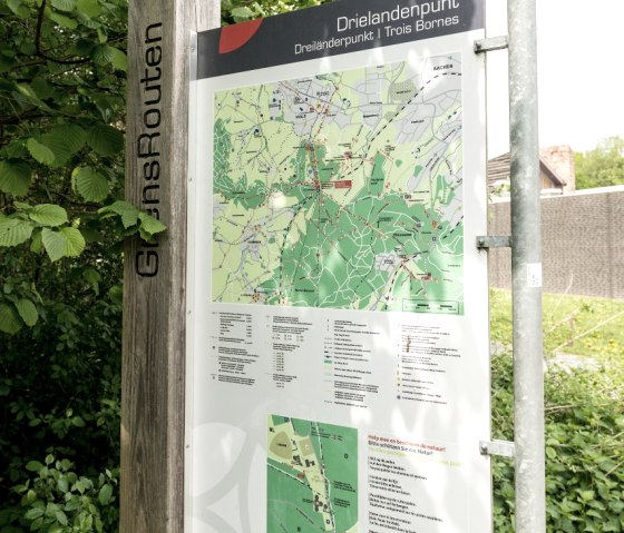 Infotafel Grenzrouten, © StädteRegion Aachen