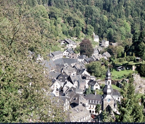View of the old town of Monschau