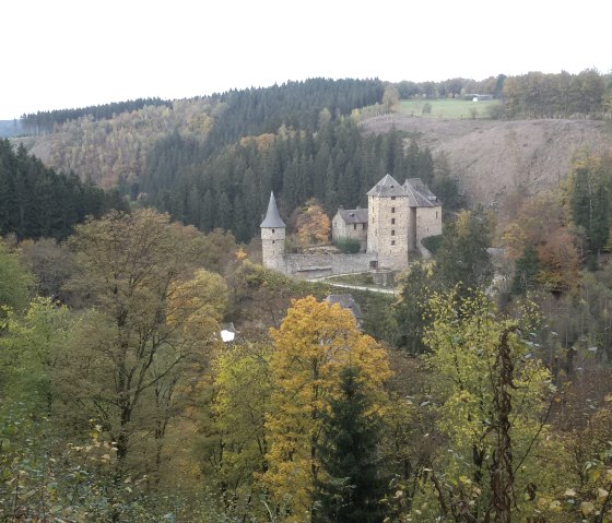 Fernblick auf Burg Rheinhardstein, © StädteRegion Aachen