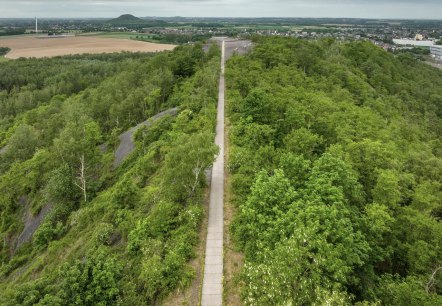 auf schmalem Weg zur Aussichtsplattform, © StädteRegion Aachen