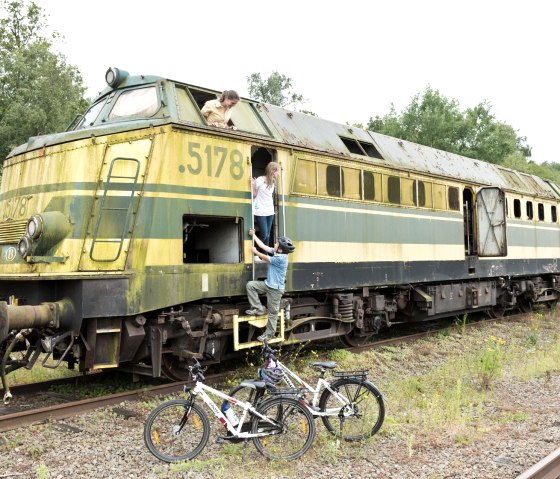 Zug am Bahnhof Raeren, © vennbahn.eu