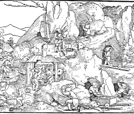 Quärrismännchen, © "Sächsische  Bergwerk" 1530