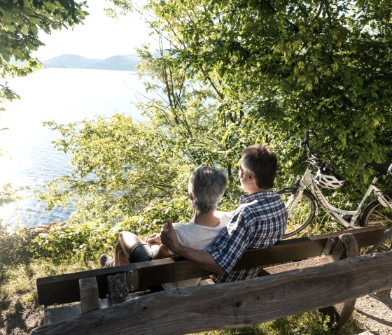 Radfahrer am Rursee, © StädteRegion Aachen