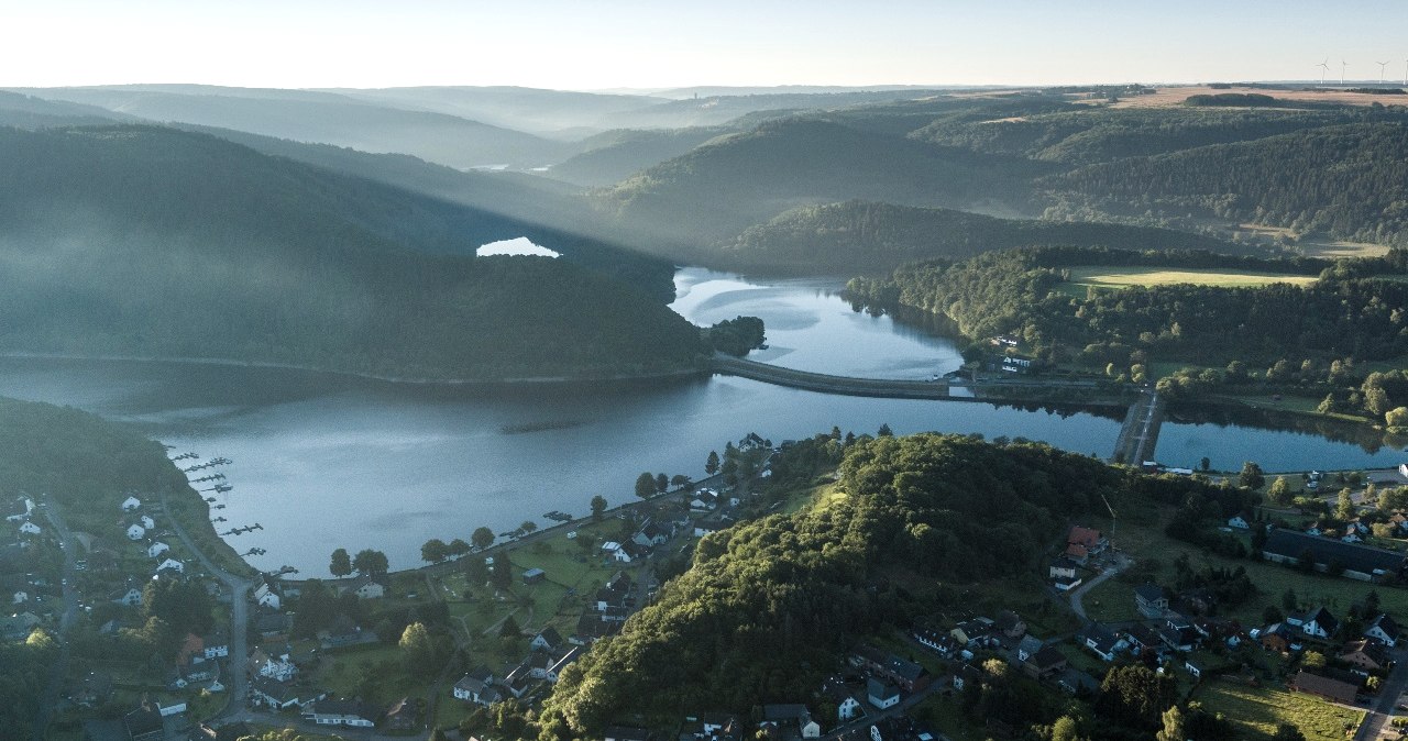 Luftbild Rursee, © StädteRegion Aachen