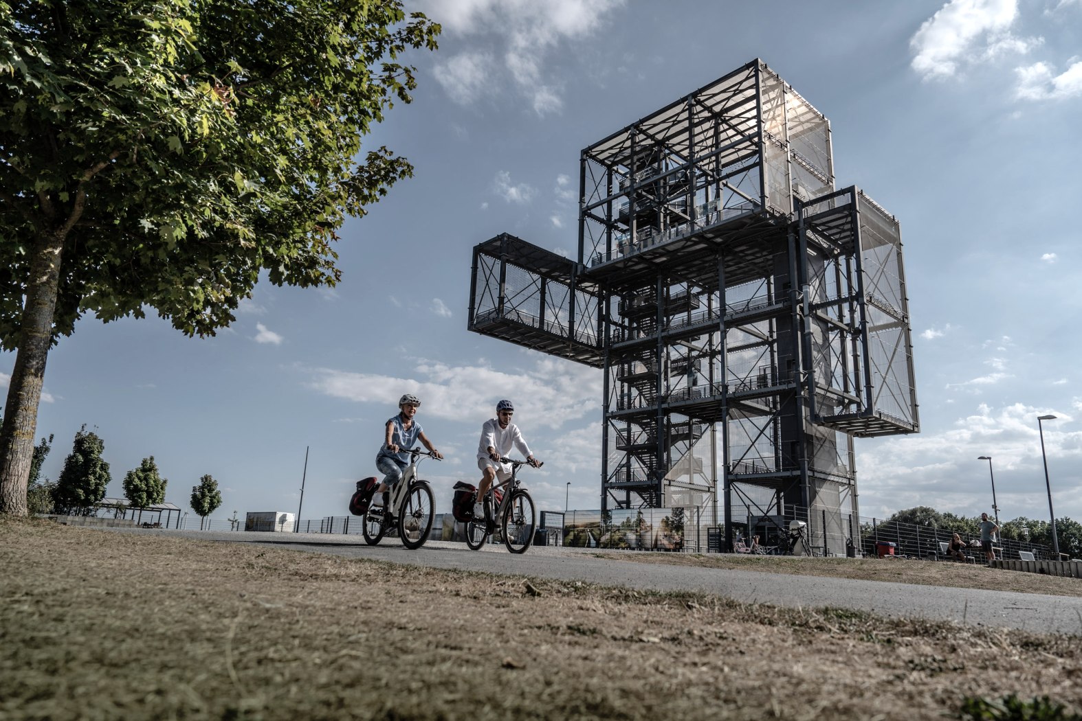 Radfahren am Indemann, © Städteregion Aachen; Foto: Dennis Stratmann