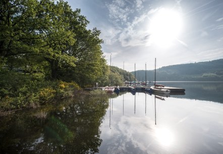 Boote am Rursee, © StädteRegion Aachen