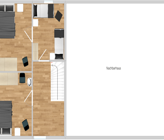 "Roder am Eifelsteig" floor plan top floor