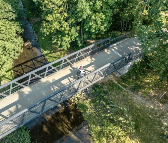 Brücke auf den Bahntrassenradweg, © StädteRegion Aachen