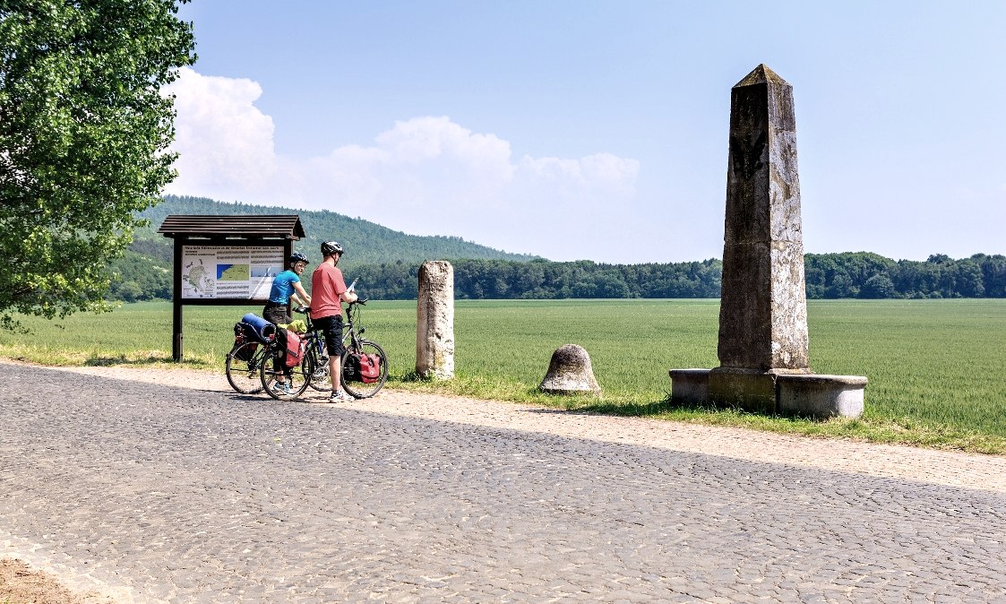 Radfaher auf der Via Belgica, © Unbekannt