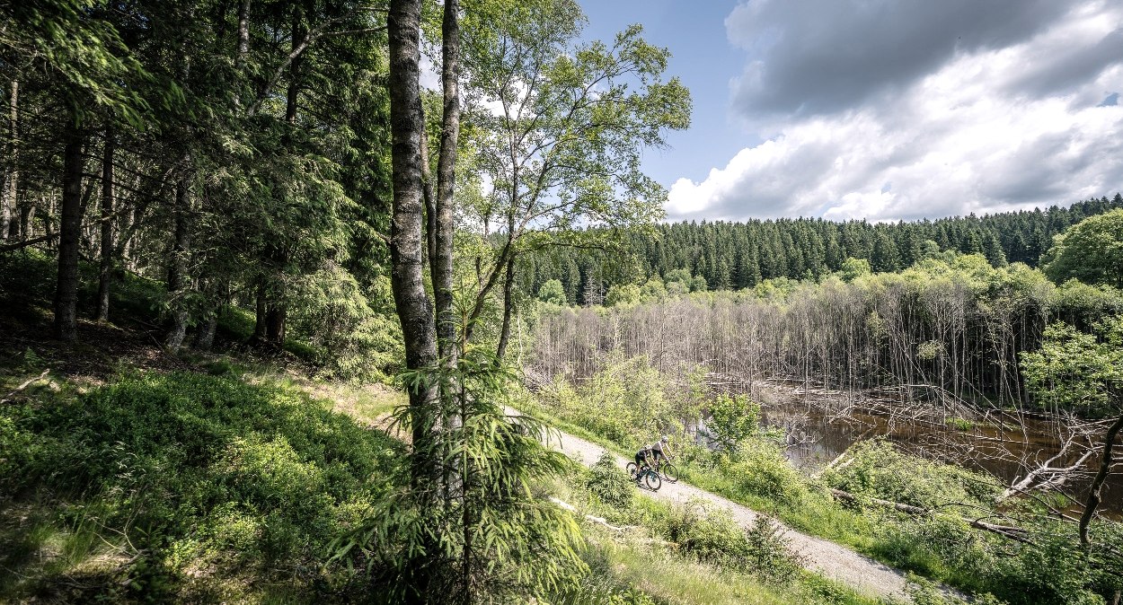 Gravelbiker im Perlenbach- und Furthsbachtal, © StädteRegion Aachen