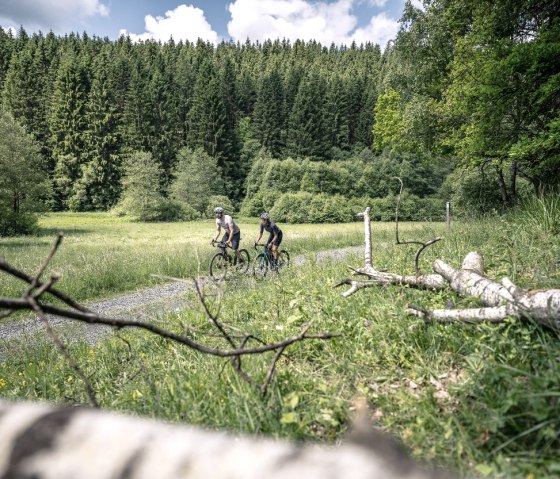 Gravelbiker im Perlenbach- und Furthsbachtal, © StädteRegion Aachen