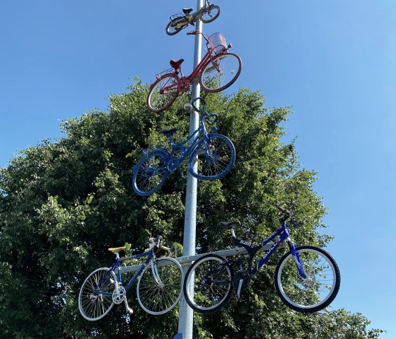 Fahrradkunst entlang des Weges, © StädteRegion Aachen