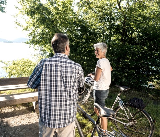 Radfahrer am Rursee, © StädteRegion Aachen