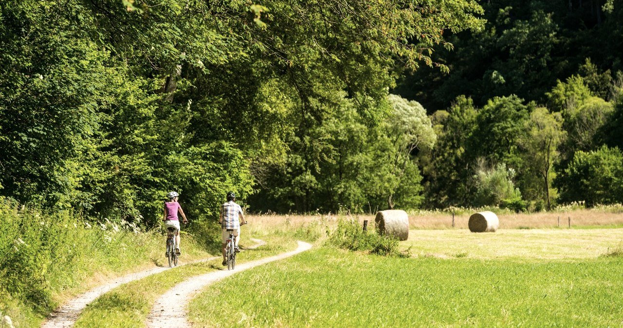 Radfahrer im Rurtal, © StädteRegion Aachen