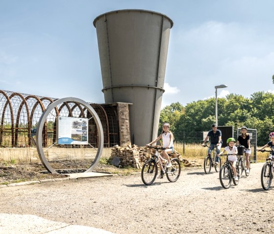 Fahrradfahrer am Grube Adolf Park, © StädteRegion Aachen